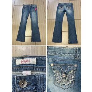 y2k grunge streetwear rodeo western cowgirl country Candies bootcut  jeans sz 7